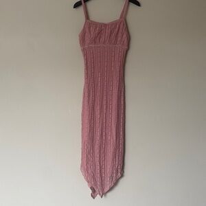 Chic Asymmetrical Pink Dress